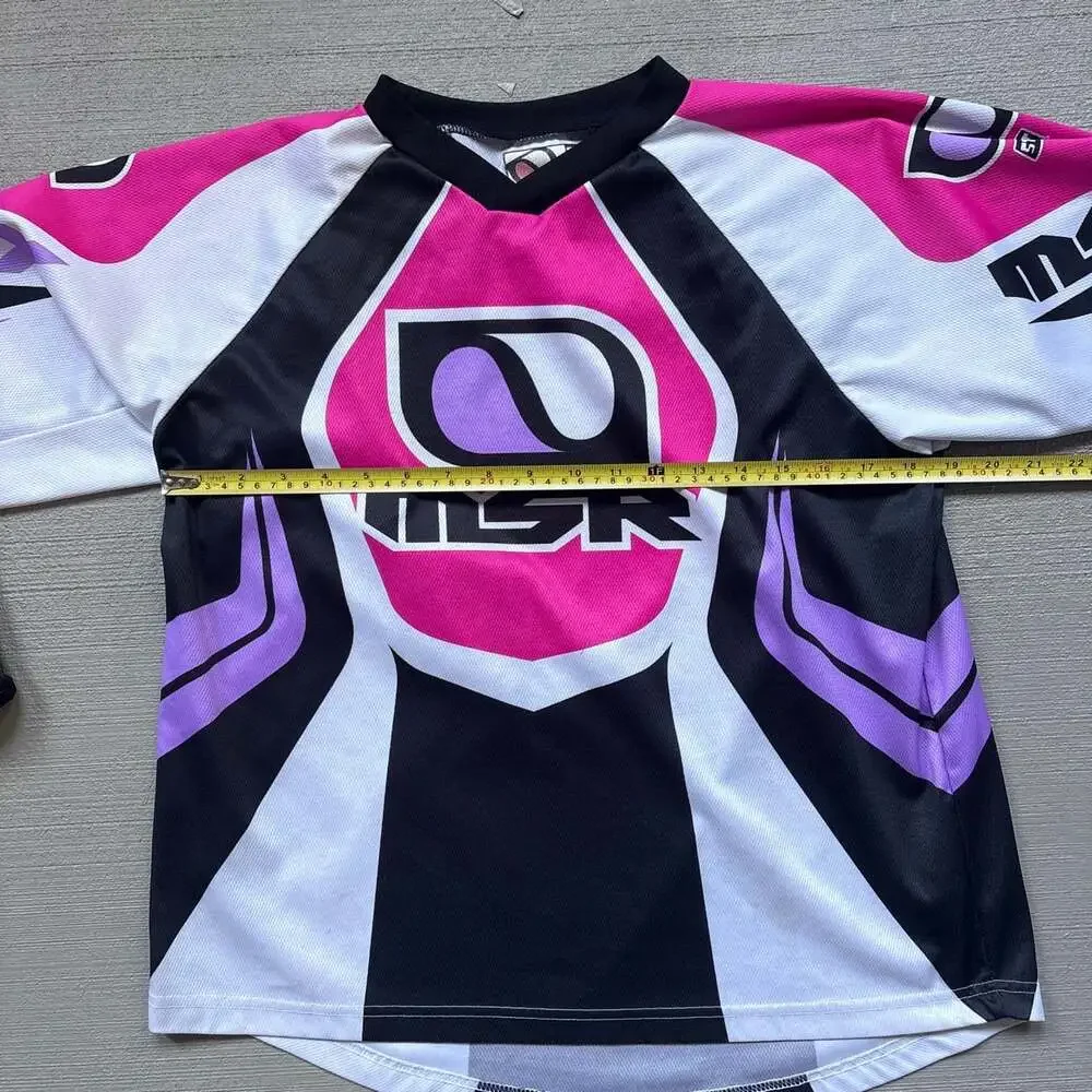 MSR Youth Starlet Motocross Jersey Pink White and Black Size YXL